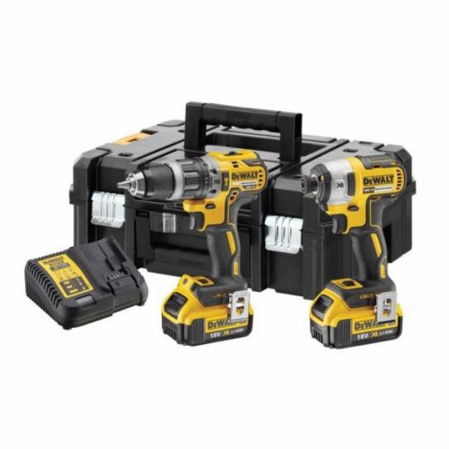 DeWalt DCK266M2T-GB 18V XR BL Compact Twin Kit 2x4Ah