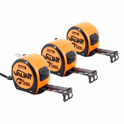Vaunt V1456010 Premium 5m Metric Compact Tape Measure -Pack of 3