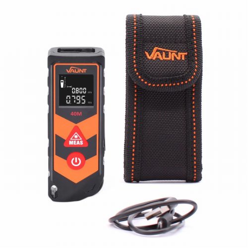 Vaunt V1501005 Red 40m Laser Distance Measure & Curve Measure