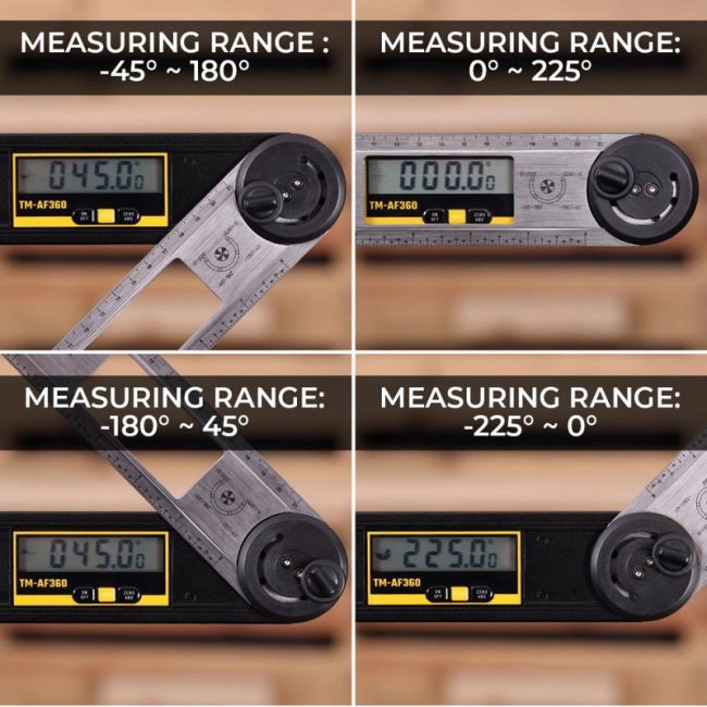 TOUGH MASTER TM-AF360 3-in-1 Digital Angle Finder Spirit Level - Image 5