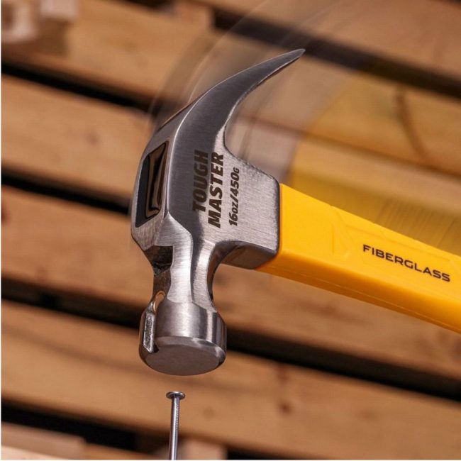 TOUGH MASTER® Claw Hammer Nail Puller Steel Curved - Image 2