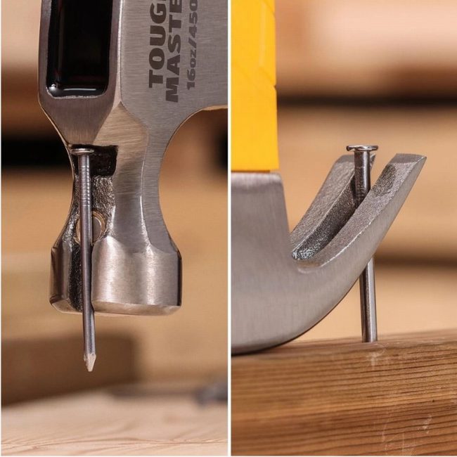 TOUGH MASTER® Claw Hammer Nail Puller Steel Curved - Image 4