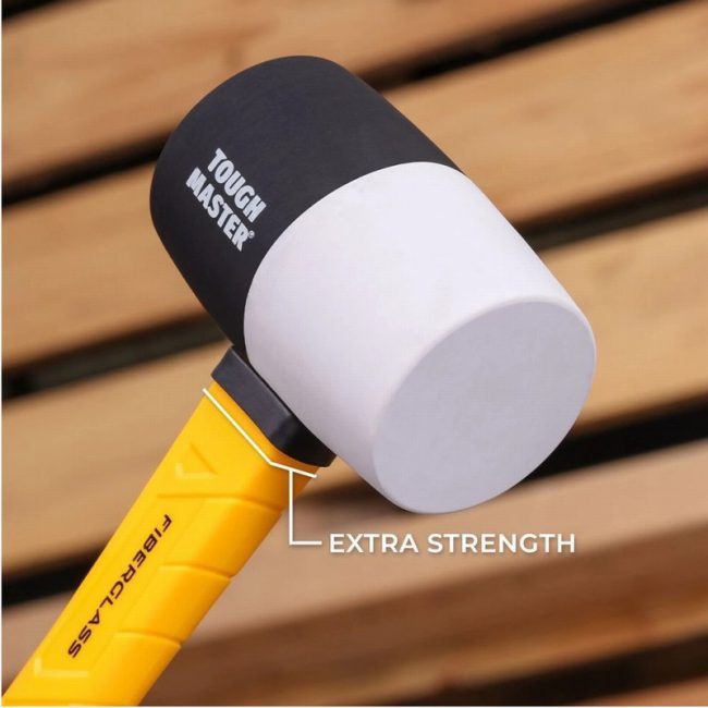 TOUGH MASTER TM-RM16F 16oz Rubber Mallet Hammer Combination - Image 4
