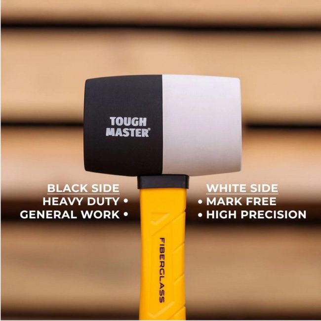 TOUGH MASTER TM-RM16F 16oz Rubber Mallet Hammer Combination - Image 3