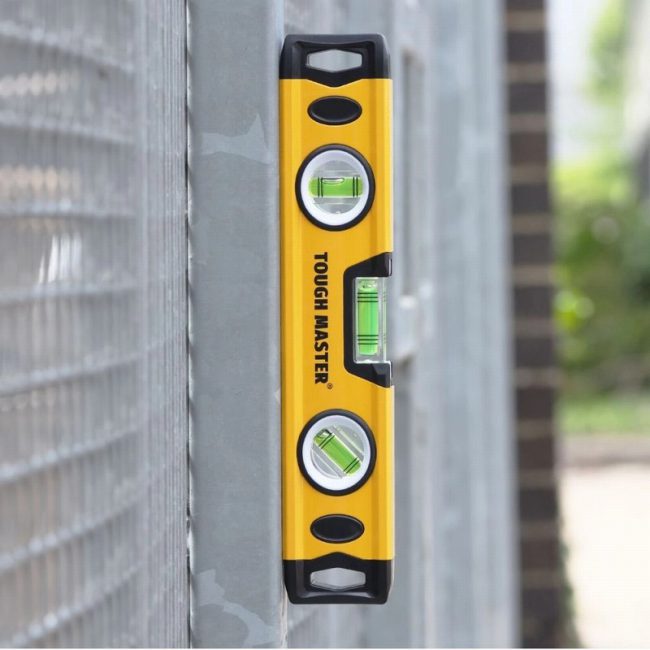 TOUGH MASTER TM-SL25 10"250mm Scaffolders Spirit Level 2 Magnets - Image 6