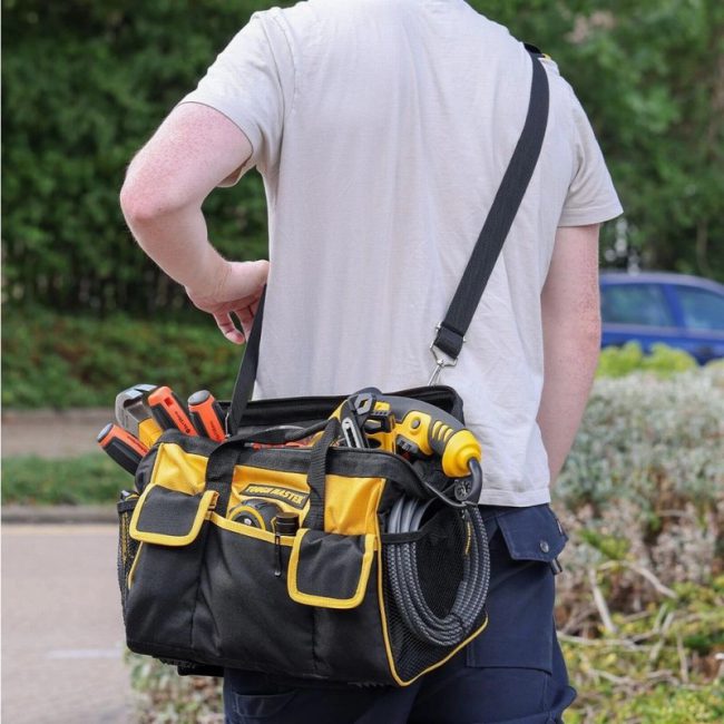 TOUGH MASTER TM-TB0216  16" Open Mouth Heavy Duty Tool Bag - Image 4