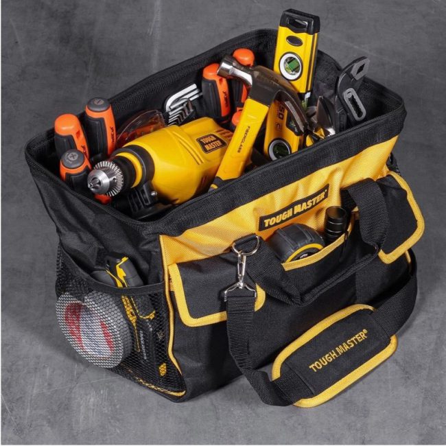 TOUGH MASTER TM-TB0216  16" Open Mouth Heavy Duty Tool Bag - Image 3