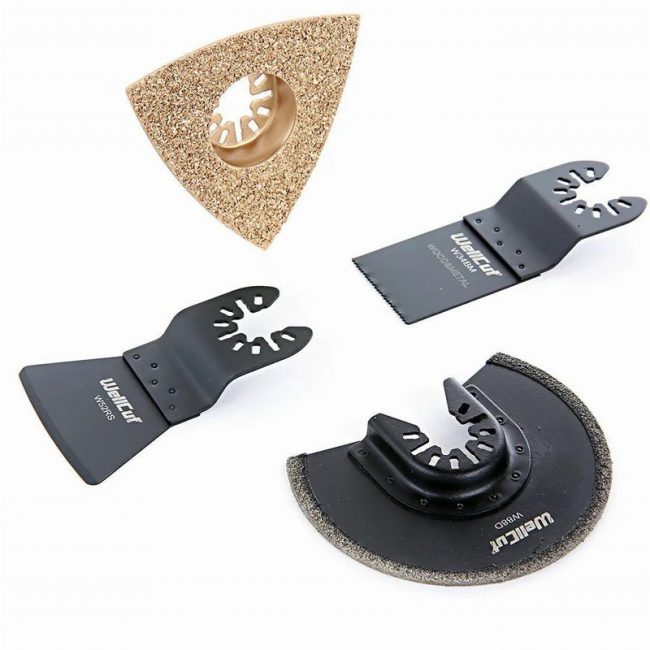 WellCut® Multi Tool Tiling Kit 4pc Multi Tool Tiling Set 80mm