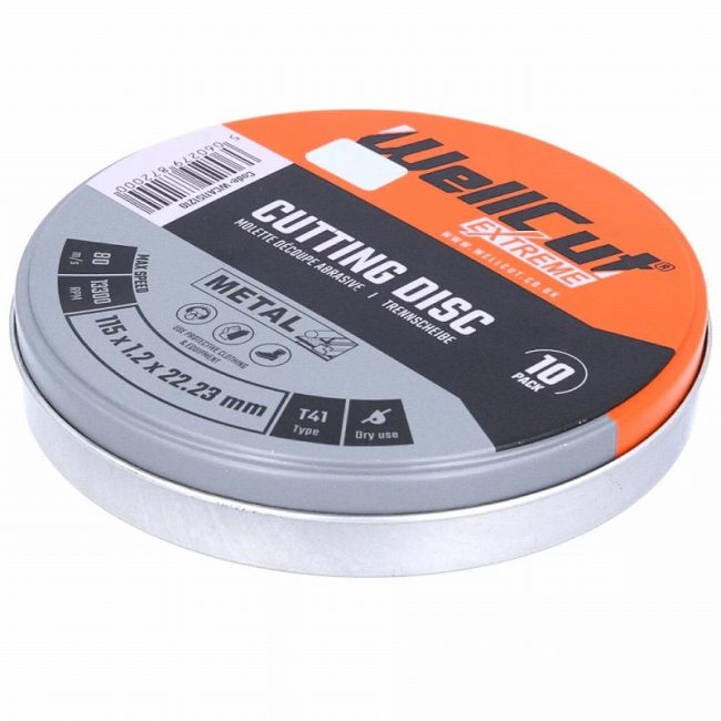 WellCut WCA1152-10 115mm Extreme T41 Cutting Disc - pack of 10 - Image 2