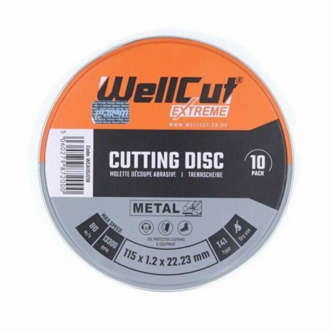 WellCut WCA1152-10 115mm Extreme T41 Cutting Disc - pack of 10 - Image 3