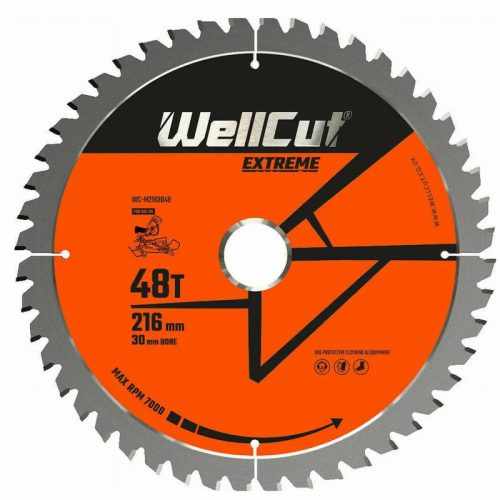 WellCut WC-M2163048 216mmx30mmx48T TCT Extreme Mitre Saw Blade