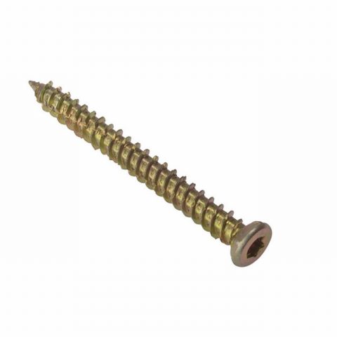 Forgefix FORCFS122G 7.5x122mm Concrete Frame Screw Zyp – Bag 10