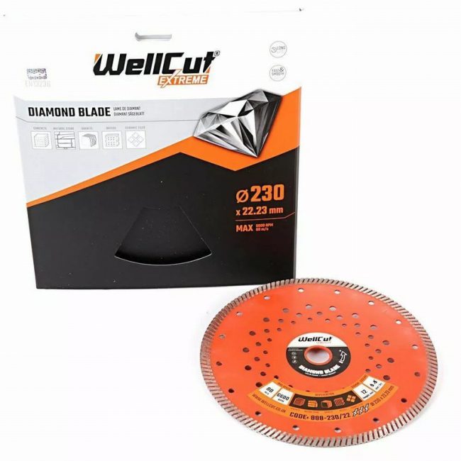 WellCut 888-230/22 Extreme Diamond Blade 230mm x 22mm - Image 4