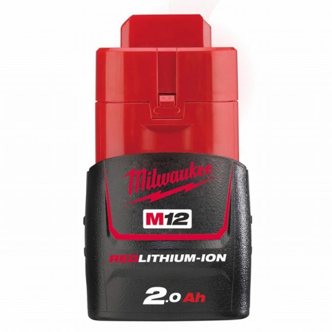 Milwaukee M12B2 2.0Ah 12V Redlithium-Ion Battery