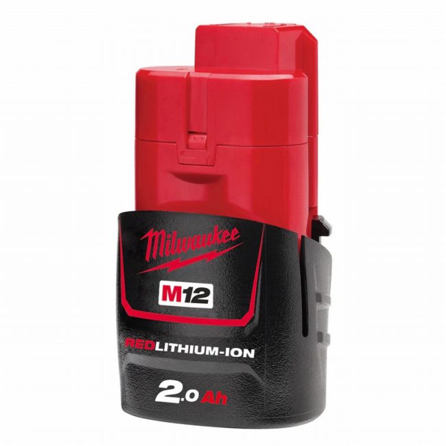 Milwaukee M12B2 2.0Ah 12V Redlithium-Ion Battery - Image 2