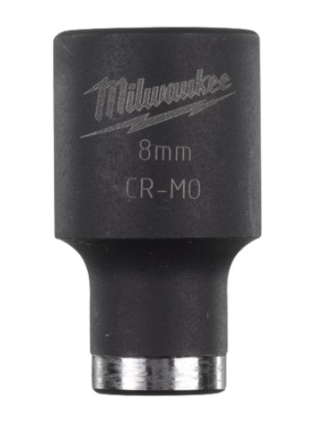 Milwaukee 3/8 8mm Impact Shockwave Hexagon socket short