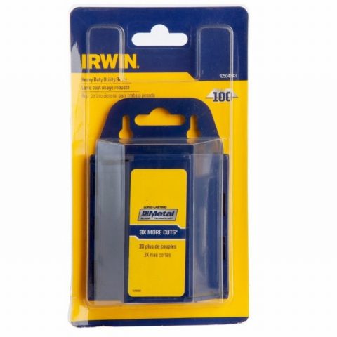 Irwin 10504243 Bi-Metal Trapezoid Knife Blades – Pack of 100