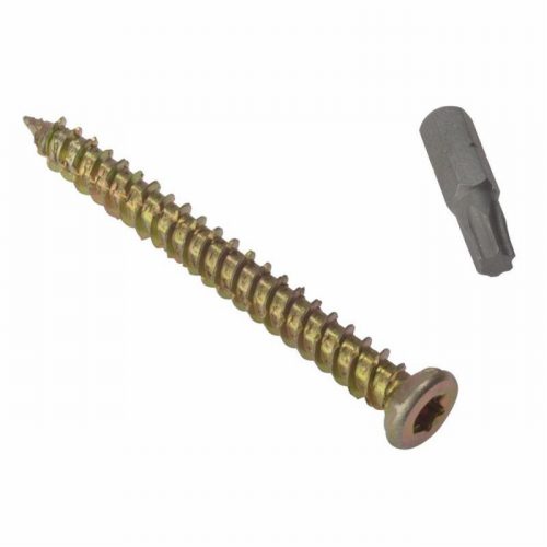 ForgeFix Concrete Frame Screw ZYP 7.5 x 72mm Box 100