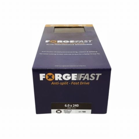 ForgeFast FORFFP6240Y 6x240mm Pozi Performance Wood Screw -100pc