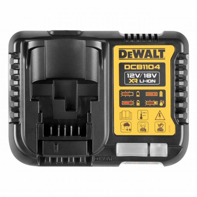 Dewalt DCB1104 240V XR 12/18V Multi-Voltage Battery Charger - Image 2