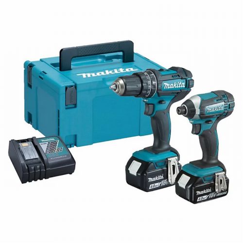 Makita DLX2131MJ 18V LXT Combi and Impact Twin Kit 4.0Ah