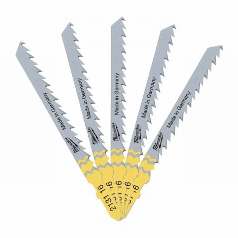 Milwaukee 4932213116 T144D Fast Cut Wood Jigsaw Blades – 5pc