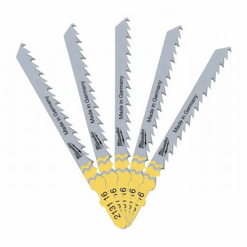 Milwaukee Jigsaw T144D Fast Cut Wood Blades 5pk (Y1)