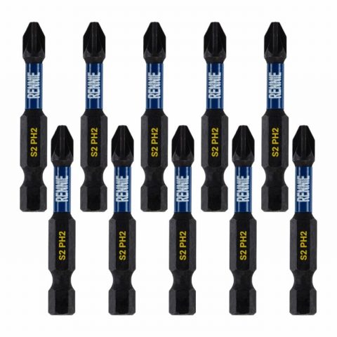 USH Industry 30010-10 Pro-Quality PH2 50mm Scre Bits 10 pack