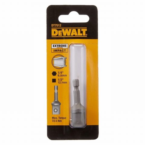 Dewalt DT7512-QZ 1/4″ Hex to 1/2″ Square Impact Driver Adapter