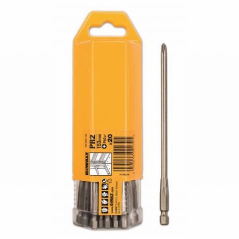 DeWalt DT7207-QZ PR2 Drywall PH2 Screwdriver Bit 152mm – Pack 20