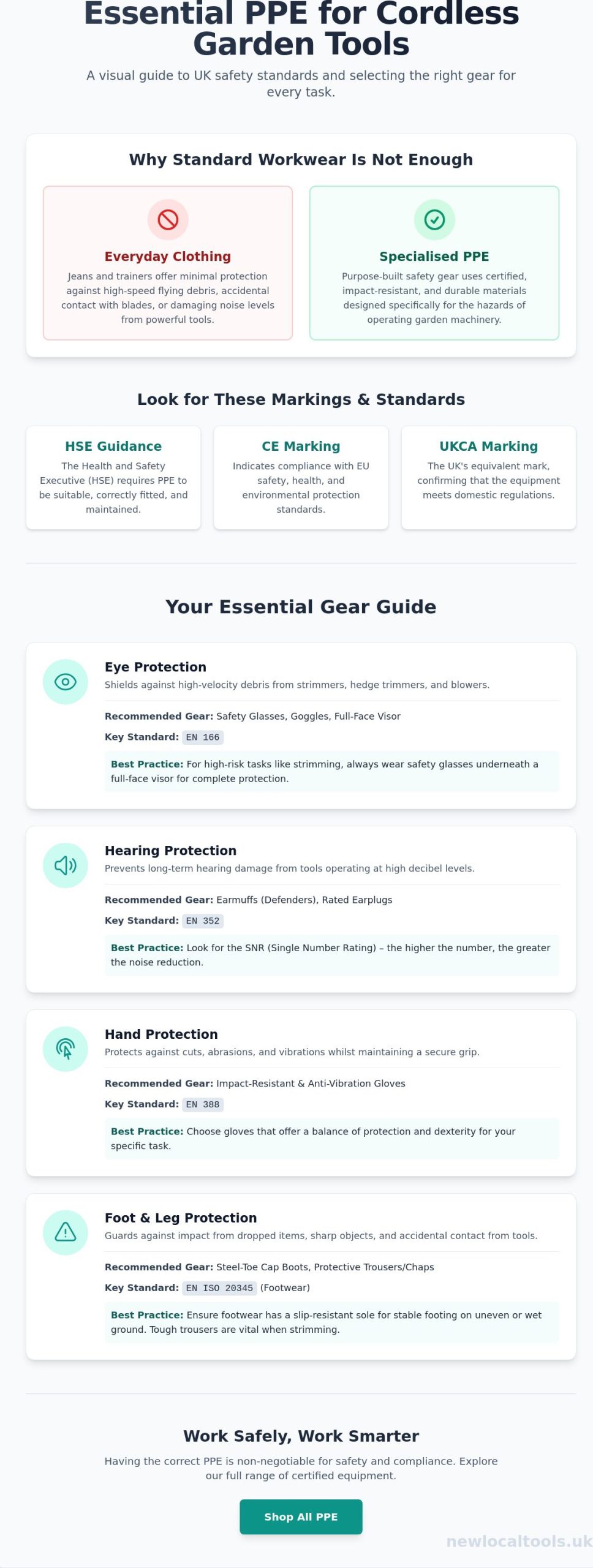 Best PPE for Using Cordless Garden Tools: The Ultimate UK Safety Guide