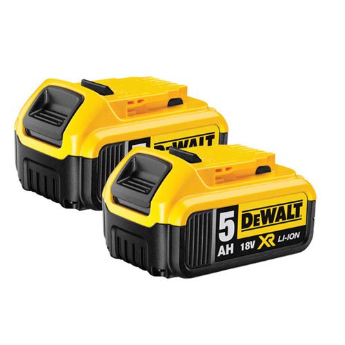 Dewalt DCB184 5.0Ah 18V XR Li-Ion Battery – Pack of 2