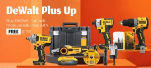 Read more about the article DeWalt Plus Up – Power Up Your Tools with Free Gear!