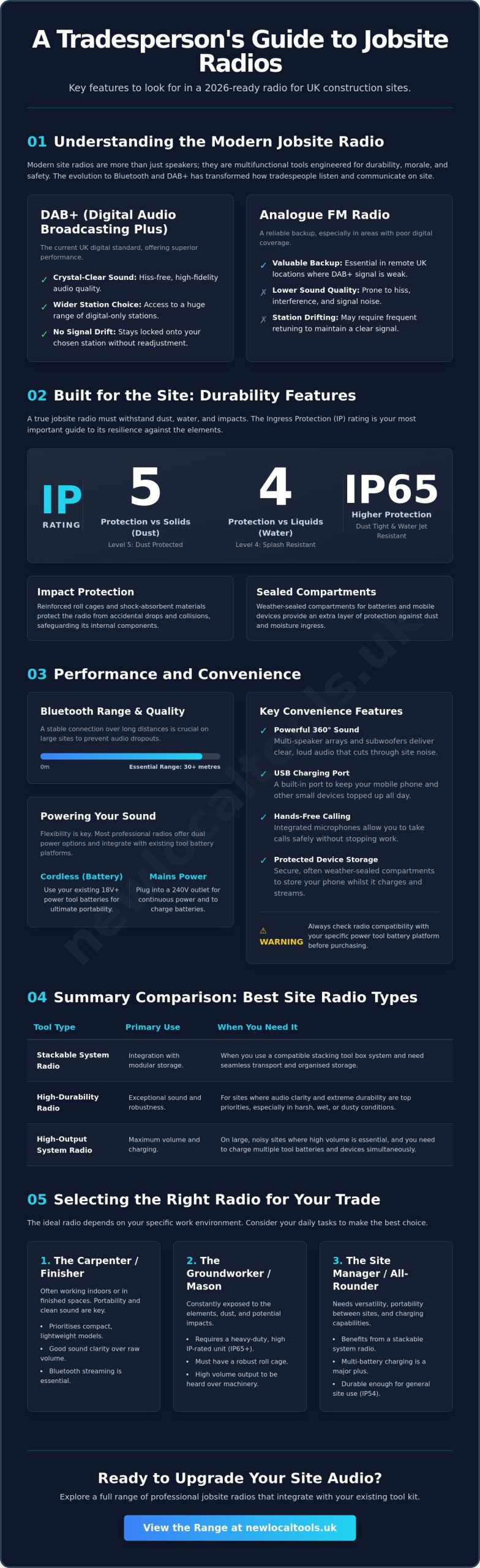 How to Choose a Jobsite Radio: A Guide for UK Tradespeople