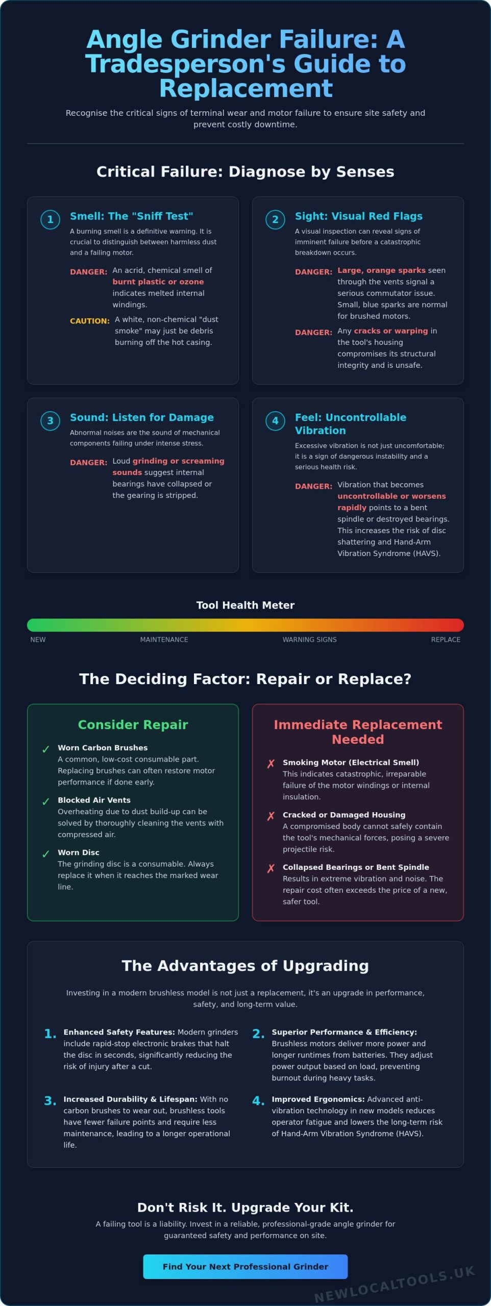 When to Replace an Angle Grinder: A Guide to Tool Safety and Performance